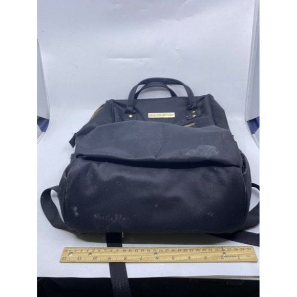 Multi Pocket Black Fabric Backpack main image 7